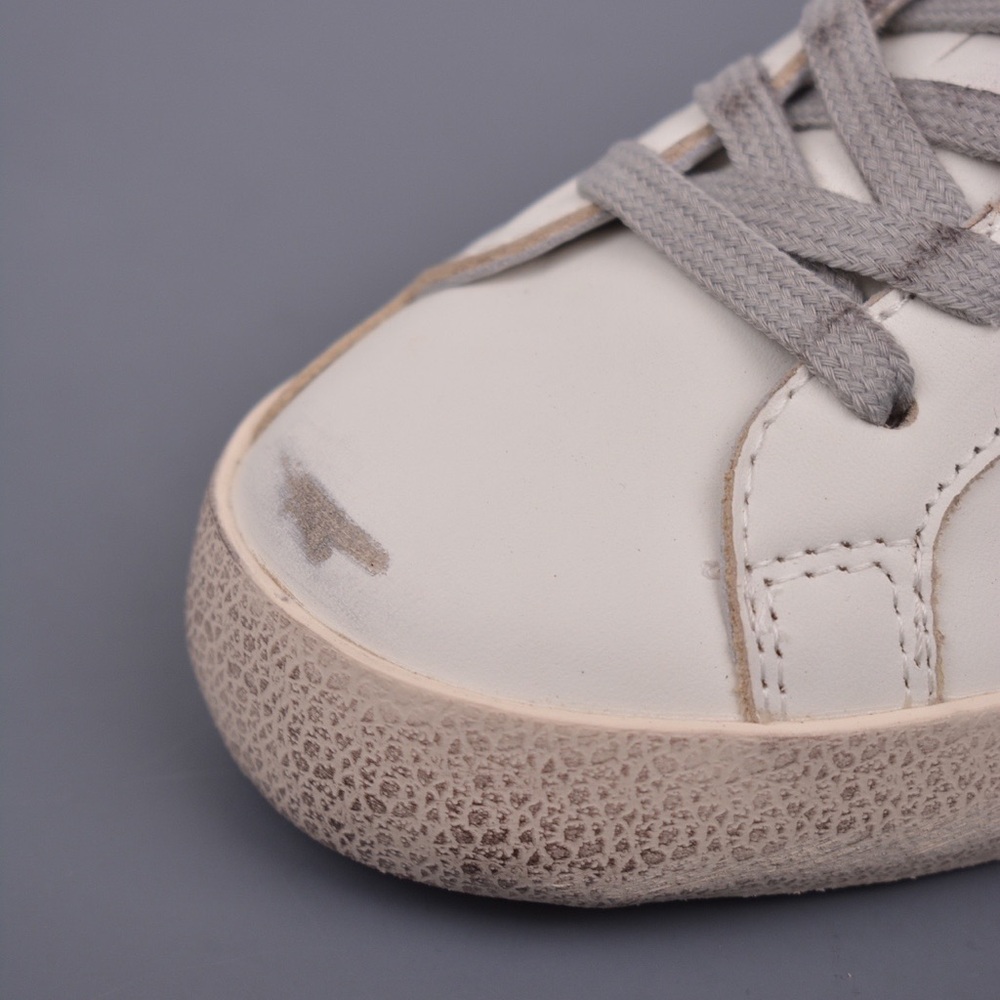 👟 Golden Goose Super Star | White Leather Silver Star - Picture 7 of 9